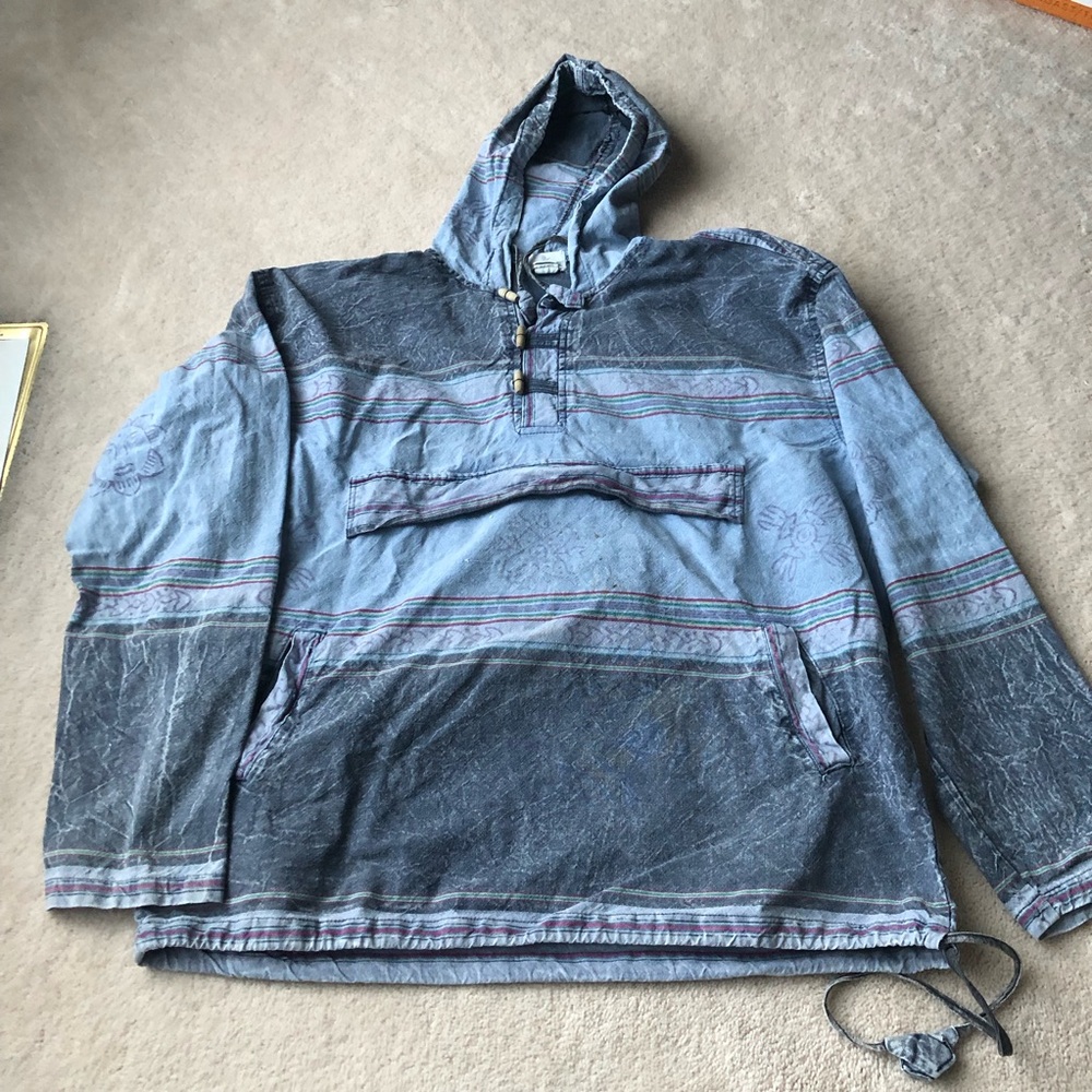 *sold* ARK IMPORTS - 100% cotton anorak pullover sweater